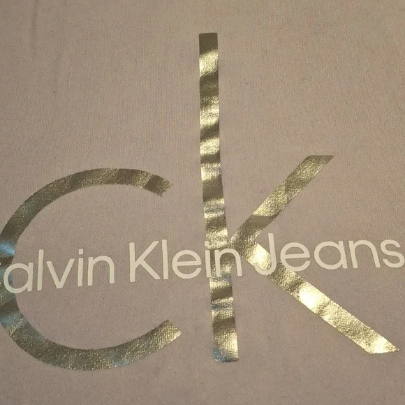 Calvin Klein Light Purple Logo Crewneck Sweatshirt - Picture 4 of 7